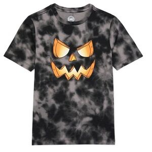 Wonder Nation Boys Halloween Jack-O'-Lantern Short Sleeve Graphic T-Shirt